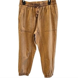Entro Vici Doriana Cotton Pockets Joggers Camel NEW